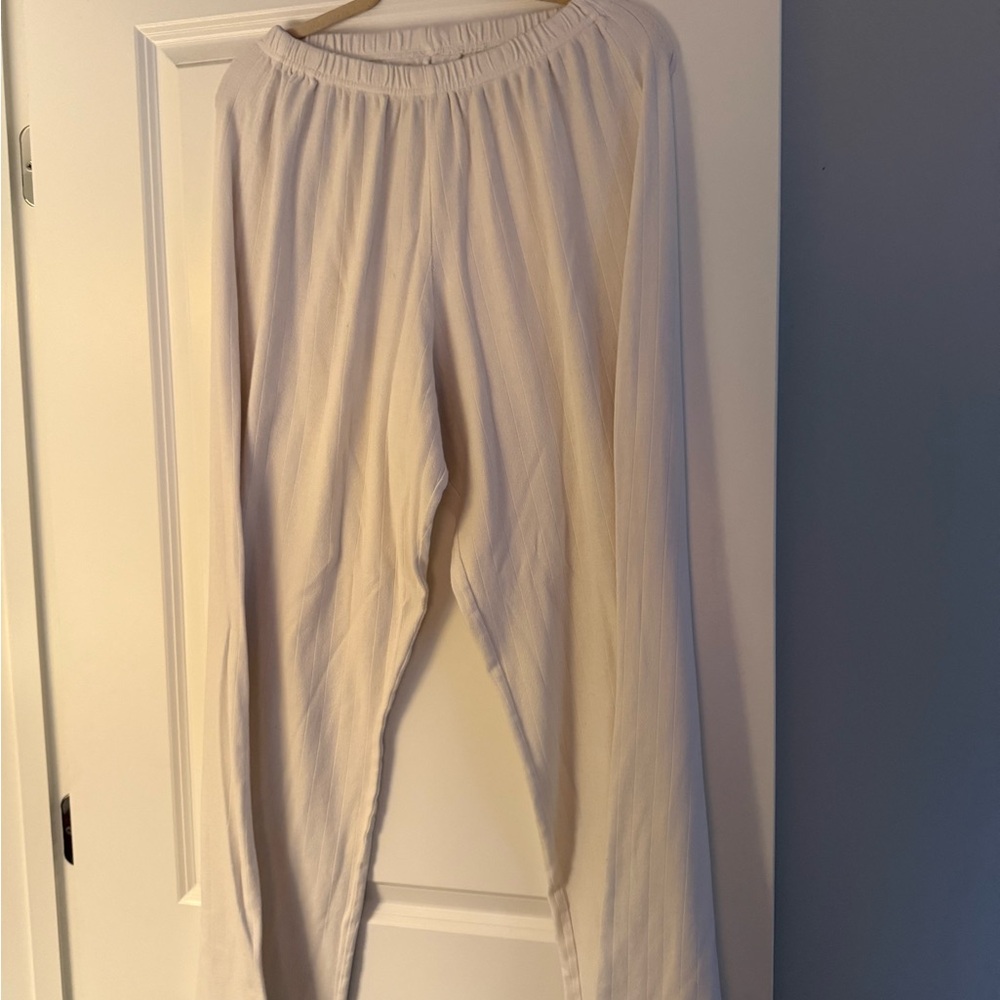 Daily Drills White Pointelle Pants